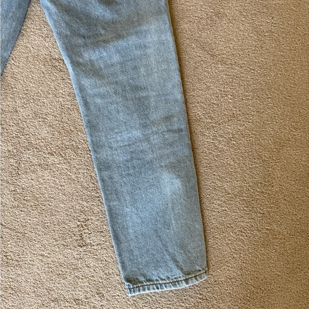 High Rise Distressed Blue Jeans - Picture 11 of 12